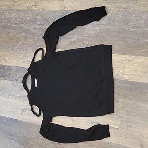 Abercrombie and Fitch Black cold shoulder sweater